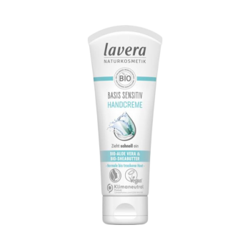 513993 Lavera Basis Sensitiv Handcreme, mit Bio Aloe Vera und Bio Sheabutter, für normale bis trockene Haut, vegan, 75 ml.png